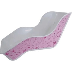 Cadeirinha Para Boneca Aro 16/20 Rosa Estrela