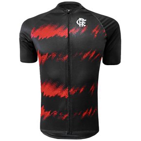 Camisa Barbedo Masculino Raglan Flamengo Mundial Preto e Vermelho