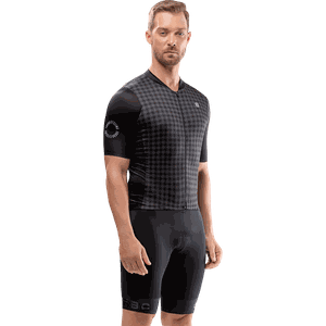 Camisa Ciclismo Jersey Masculina Manga Curta Euro Furbo Plaid Preto e Cinza Camisa Ciclismo Jersey Masculina Manga Curta Euro Furbo Plaid Preto e Cinza