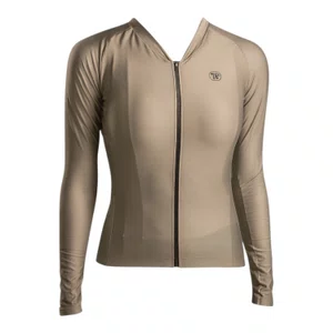 Camisa Ciclismo Manga Longa Free Force Training Feminina Marrom