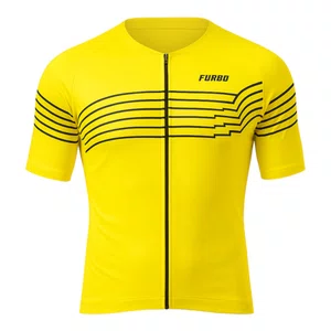 Camisa Ciclismo Masculina Furbo F13 Sport Level Amarelo Neon
