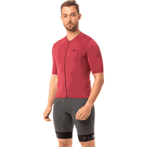 Camisa Ciclismo Unissex Manga Curta Euro Furbo Cherry Bordo