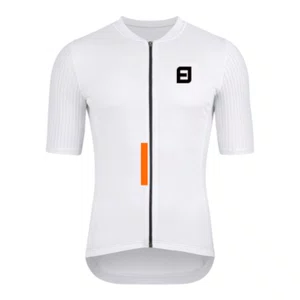 Camisa Jersey Masculina Manga Curta Furbo Euro Supreme Branca e Laranja