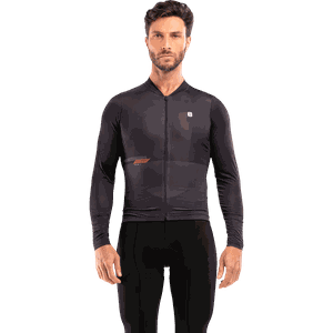 Camisa Jersey Masculina Manga Longa Furbo Euro Invicta Preto e Laranja