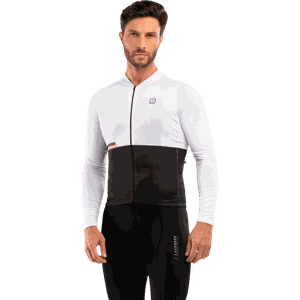 Camisa Masculina Manga Longa Furbo Euro Invicta Branca e Preta e Laranja Camisa Masculina Manga Longa Furbo Euro Invicta Branca e Preta e Laranja