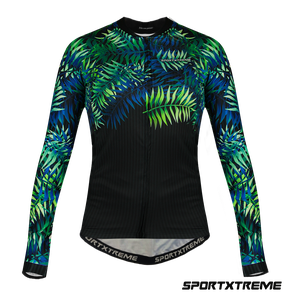 Camisa SportXtreme Manga Longa Mavi Feminino Preto e Verde