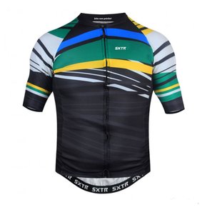 Camisa Sport Xtreme Slim Brasil Masculina Preto e Verde