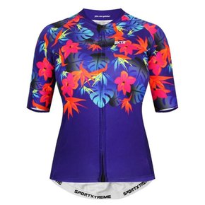 Camisa Sport Xtreme Slim California Feminino Azul e Laranja