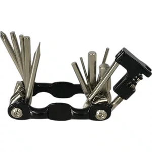 Canivete Rava 12 Funções com Extrator Corrente em Aluminio Preto