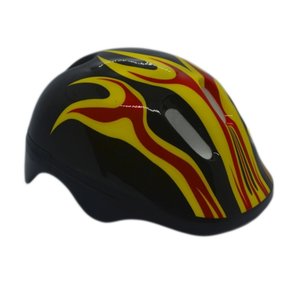 Capacete Element Flames Infantil Preto e Amarelo Capacete Element Flames Infantil Preto e Amarelo