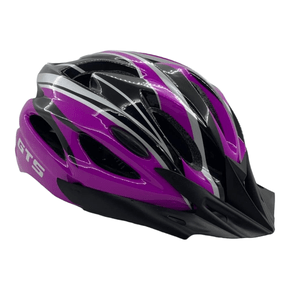 Capacete GTS MTB Adulto Inn Mould Preto e Roxo