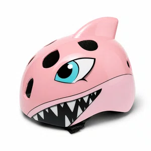 Capacete infantil dinossauro rosa 48-54