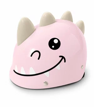 Capacete infantil dinossauro rosa 48-54