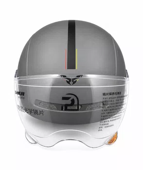 Capacete Scooter C/Viseira Cinza