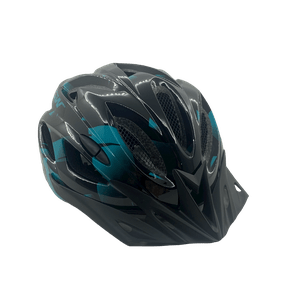 Capacete TSW Raptor II Led Preto e Cinza e Azul