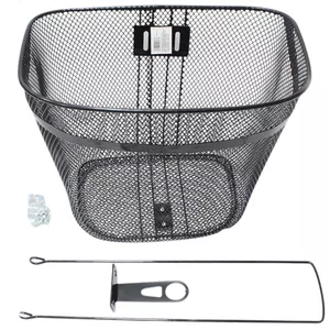 Cesta 26 Oval 485 Media Para Bicicleta e Triciclo Preta