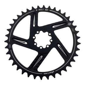 Coroa ictus direct 8 bolt offset 3mm preto