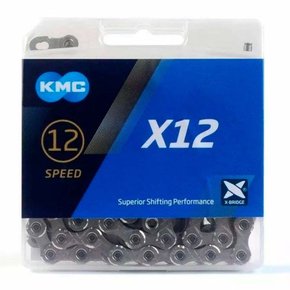 Corrente KMC X12 12 Velocidades Prata