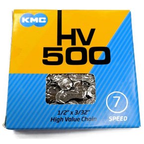 Corrente KMC HV500 6/7 Velocidades Prata