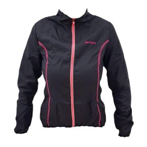 Corta Vento Barbedo Wind Feminina Preto e Rosa