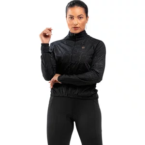 Jaqueta Corta Fento Furbo Feminino Side Script Preta ﾠﾠ