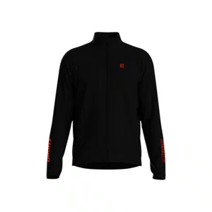 Jaqueta Furbo Casual Velluto Peluciada Unissex Preta e Laranja