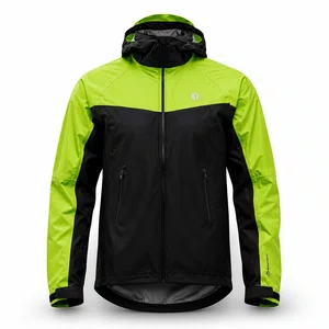 Jaqueta Impermeável Furbo Unissex Accorto Preta e Verde