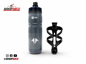 Kit Caramanhola Squeeze NTK Azul 600ml + Suporte WG Sports