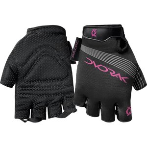 Luva Dedo Curto Dvorak 8203 Preto e Rosa