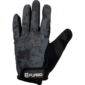 Luva Furbo Street Dedos Longos Preto