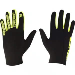 Luva Hupi Running Dedo Longo Preta e Amarela