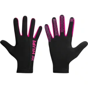 Luva Hupi Running Dedo Longo Preto e Rosa