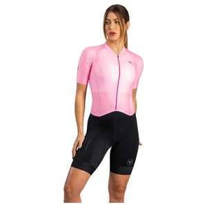 Macaquinho Free Force Feminino Training Bloom Preto e Rosa