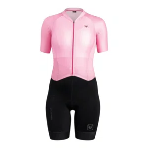 Macaquinho Free Force Feminino Training Bloom Preto e Rosa