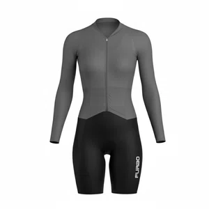 Macaquinho Furbo Essence Feminino Manga Longa HT90 Cinza