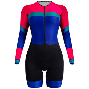 Macaquinho SportXtreme Barcelona Manga Longa Rosa Verde e Roxo