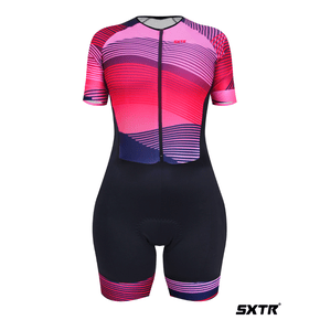 Macaquinho Sport Xtreme Comfort Aura Rosa e Vermelho