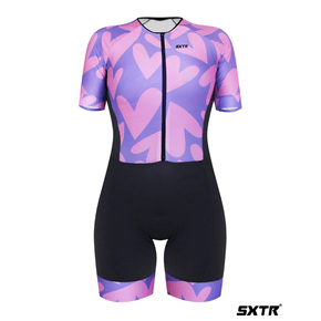 Macaquinho Sport Xtreme Comfort Paris Rosa e Roxo