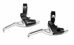 Manete de Freio WG Alum p/V-brake Preto/Cromado
