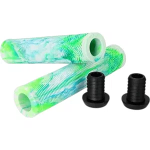 Manopla Absolute BMX3 Borracha Branco e Verde e Azul