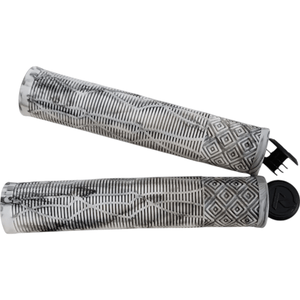 Manopla Absolute Bmx3 165mm Sem Flange Branco e pretoㅤㅤ