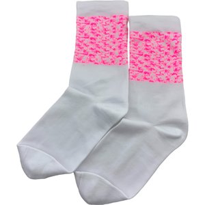 Meia Americam Branco e Rosa