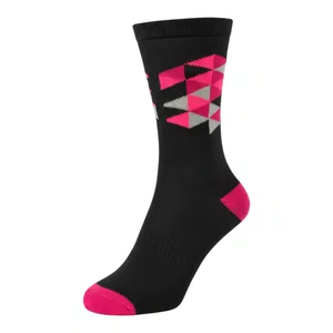 Meia Americam Preta e Rosa