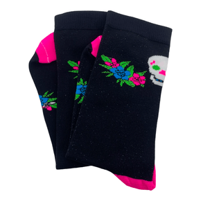 Meia Barbedo Camer Bike Preto e Azul