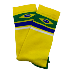 Meia Barbedo Camer Brasil Amarelo e Verde