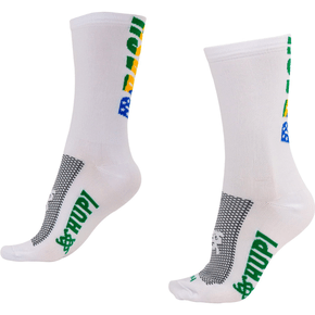 Meia Hupi Brasil 5.0 Branco
