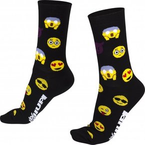 Meia Hupi Emotions Preto e Amarelo