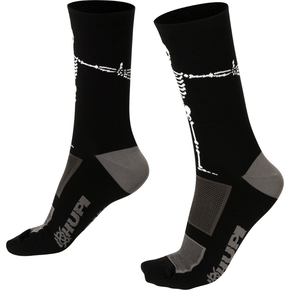 Meia Hupi Esqueleto Preto e Branco