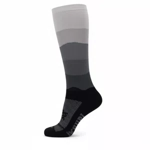 Meia Hupi Longa Colors Preto e Cinza