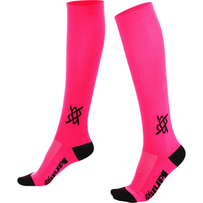 Meia Hupi longa Lisa Rosa Neon